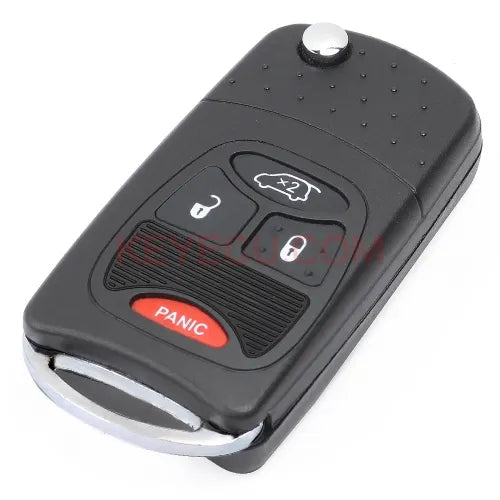 Modified Flip Remote Key Shell 3+1 Button for Chrysler