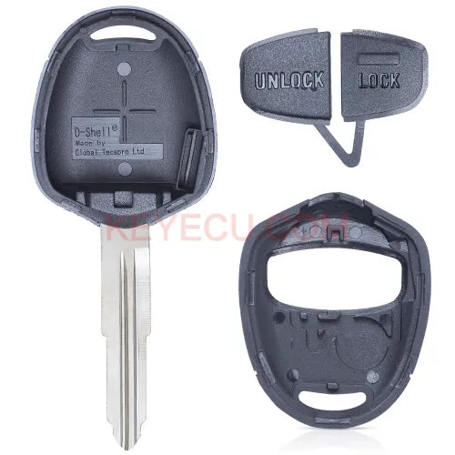 Top Quality Remote Key Shell 2 Button for Mitsubishi Pajero Triton Lancer Evo Left Blade