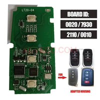 Thumbnail for Lonsdor Universal Board ID: 0020 / 2110 / 0110 / 7930 FSK 312/314.3MHz / 433MHz for Toyota Smart Key PCB Work for K518 Key Tool