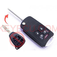 Thumbnail for Modified Flip Remote Key Shell 5 Button for Chrysler