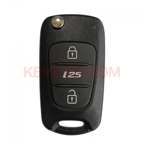 HM-T030 OEM Genuine Flip Key Fob Keyless Remote 2 Button PCF7936 433MHz For Hyundai I25 2010+