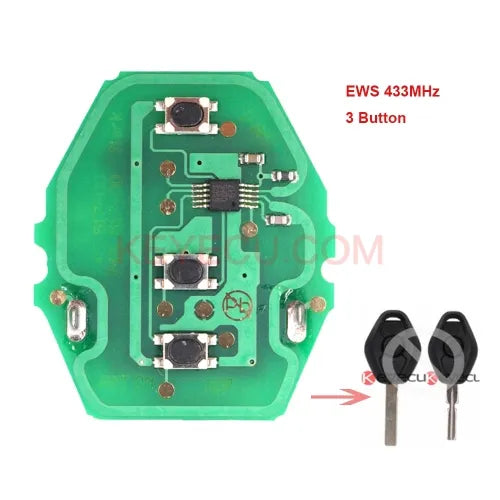 EWS Remote Control Circuit Board 3 Button 315MHZ/433MHZ for BMW 3 5 7S E38 E39 E46