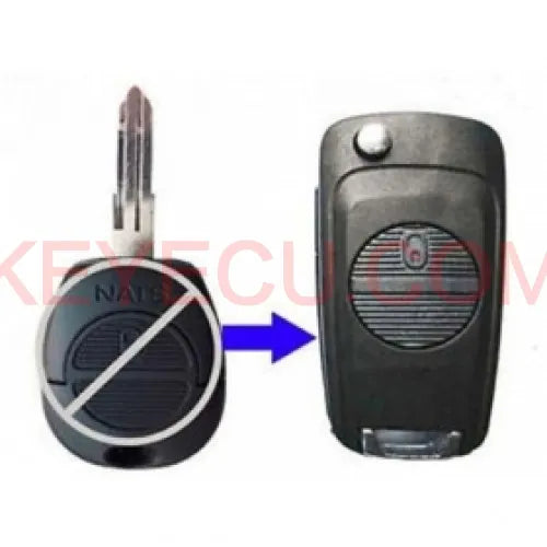 Modified Flip Remote Key Shell 2 Button for Nissan A32