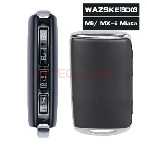 WAZSKE13D03 TAYB-67-5DYB Smart Remote Key 4 Button 315MHz 4A for Mazda 6 MX-5 Miata RF 2019 2020 2021