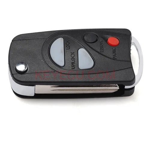 Modified Flip Folding Remote Key Shell Case 4 Button Fob for NISSAN Maxima Sentra 2000-2006