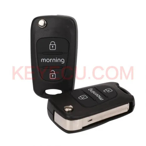 OEM Genuine 95430-1Y000, 95430-1Y200 Flip Key Fob Keyless Remote 2 Button 4D-60 433MHz for Kia MORNING 2011+ SEKS-KM10TX