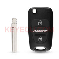 Thumbnail for Folding Remote Key Shell 3 Button for Hyundai Accent