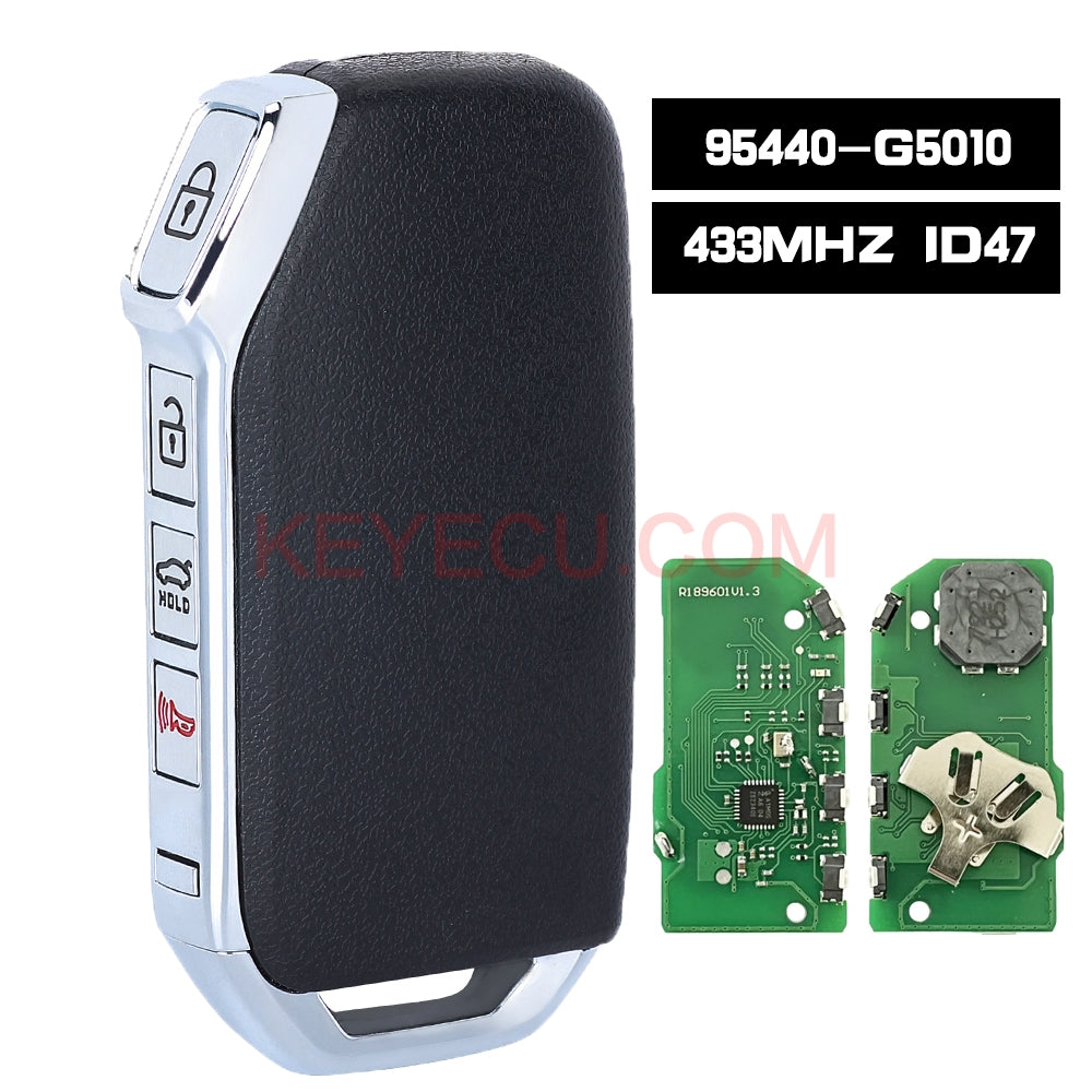 P/N: 95440-G5010 Smart Remote Key Control 433MHz 47 Chip Keyless Go 4 Button for KIA Niro 2018