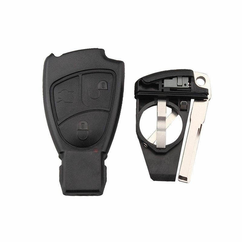 Fits Mercedes Benz R C E S ML CL CLK CLS SLK 3 Button Remote Key Case Fob +Blade