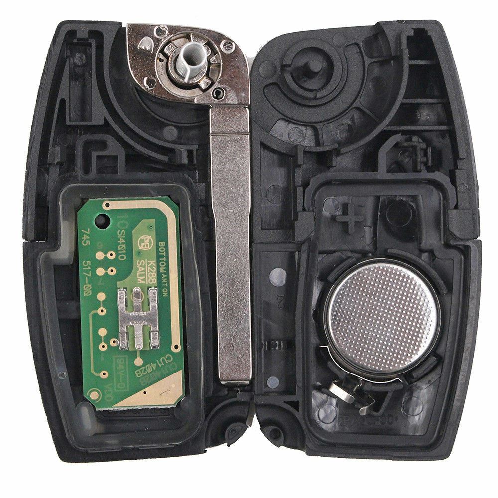 Fits Ford Focus Fiesta Galaxy 433Mhz 4D60 HU101 3 Button Folding Remote Key Fob