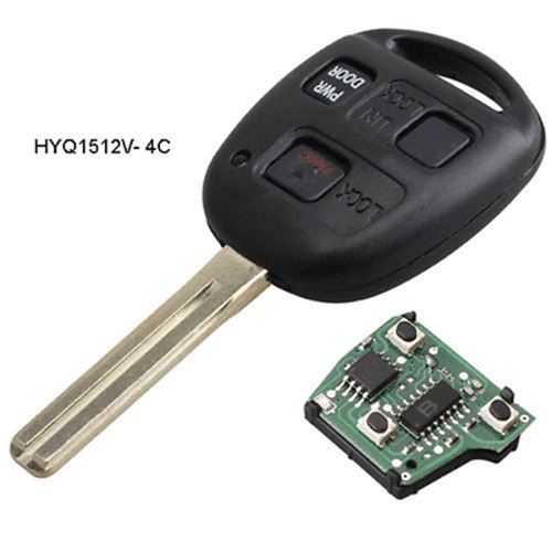 Fits Lexus ES300 GS300 GS400 IS300 HYQ1512V 4C 3 Button Remote key Fob