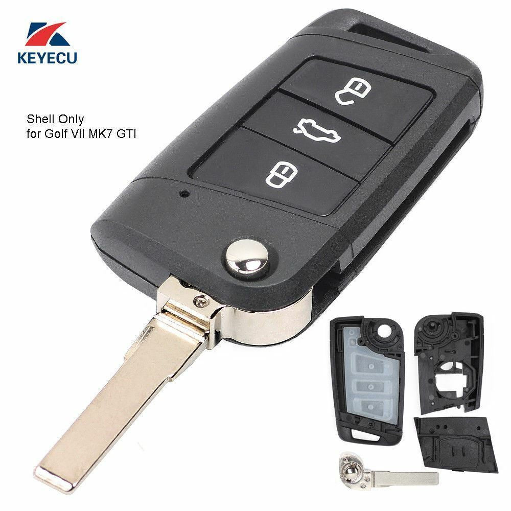 Fits Volkswagen Golf 7 MK7 GTI Skoda Octavia 2015 Car Key Fob