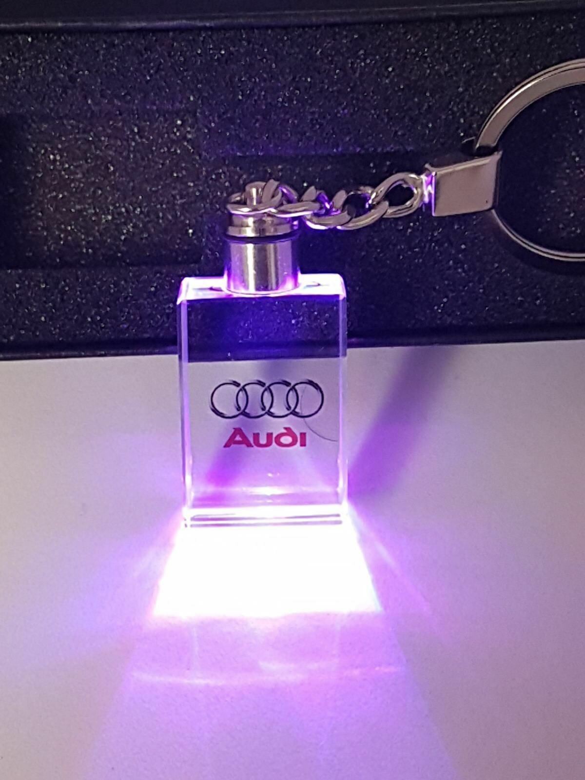 Keychain Key ring Keyring With Gift Box LED 3D LIMITED EDITION For AUDI