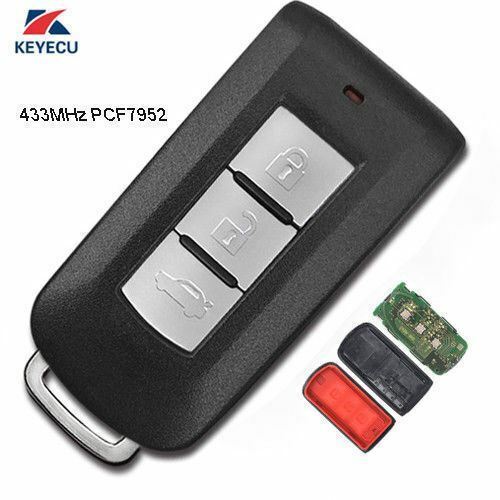 Fits Mitsubishi Lancer Outlander 2008-2016 433MHz PCF7952 3 Button Car Key Fob