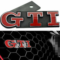 Thumbnail for GTI Front Car Badge Golf Polo Grill Red Emblems Decal