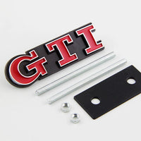 Thumbnail for GTI Front Car Badge Golf Polo Grill Red Emblems Decal