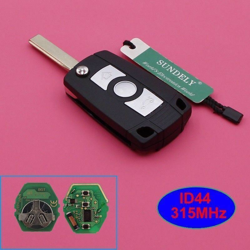 Fits BMW E81 E46 E39 E63 E38 HU92 433/315MHz ID44 Car Key Fob