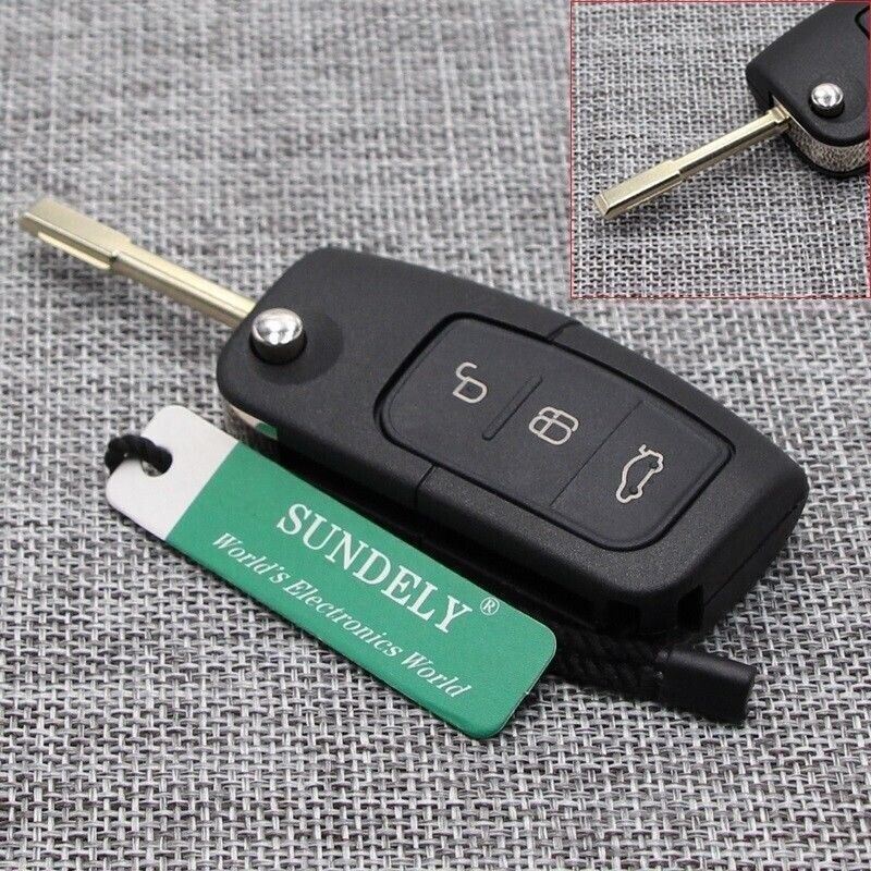 Fits Ford Focus Mondeo Transit 3 Button 433Mhz Car Key Fob