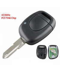 Thumbnail for Fits Renault Twingo Clio Master 1 Button 433MHz PCF7946 Car Key Fob