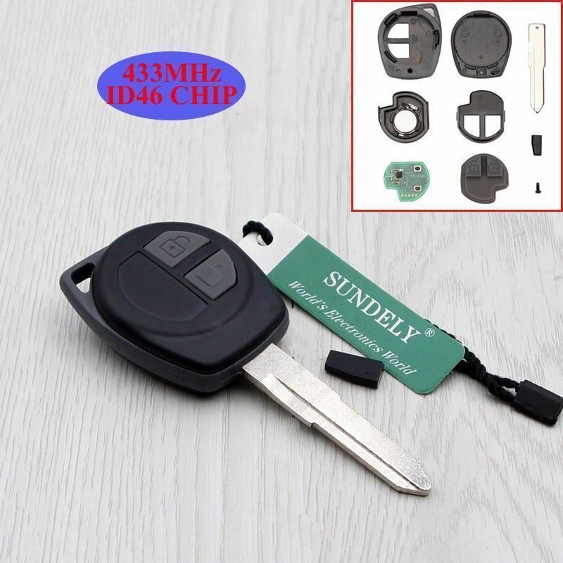 Fits Suzuki Grand Vitara Swift 2 Button ID46 433MHz Car Key Fob