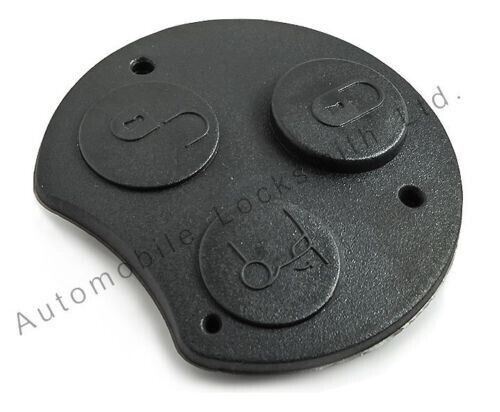 Fits Smart Roadster Fortwo Forfour 3 Button Rubber Button Pad Car Key Fob