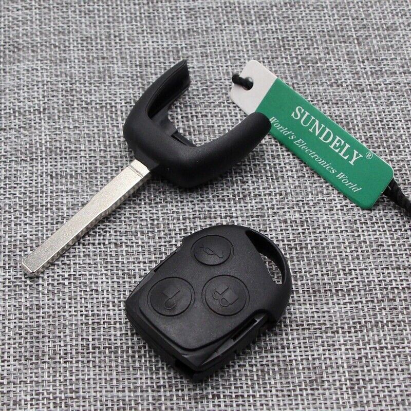 Fits Ford Focus C-Max S-Max Fiesta Galaxy 3 Button 433MHZ 63 Chip Car Key Fob