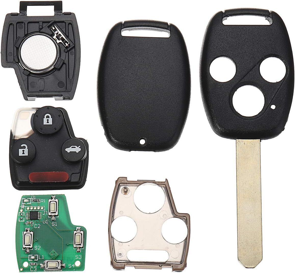 Fits Honda Accord CRV 433Mhz ID48 3 Button Car Key Fob