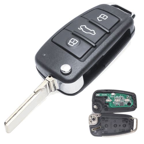 Fits Audi A6L 8E0 837 220Q 3 Button 433MHz 8E Car Key Fob