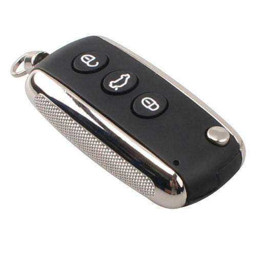 For Bentley Continental GT GTC 2004-2016 3 Button Folding Remote Car Key Shell