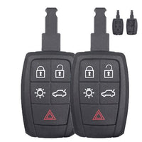 Thumbnail for Fits Volvo C30 S40 V50 C70 2004-12 5 Button Car Key Fob - 2PCS