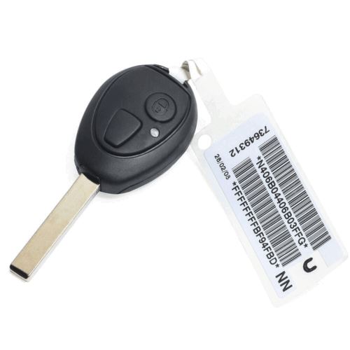 Fits Land Rover 75 MG ZT & Code 433MHz PCF7930AS Two Button Remote Key Fob