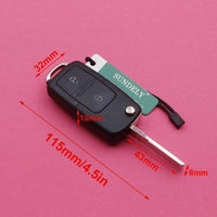 Thumbnail for Fits Seat Ibiza 2003 - 2008 1J0 959 753 CT 434MHz ID48 2 Button Car Key Fob