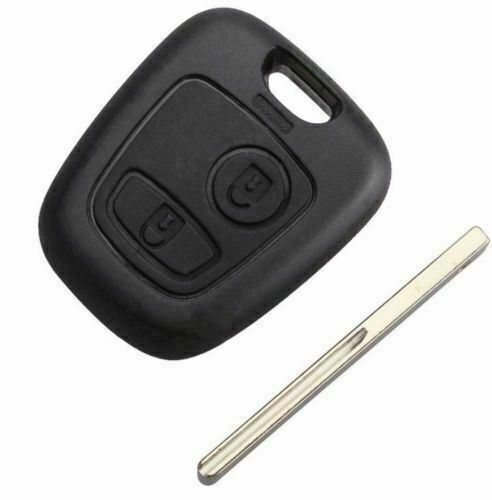 Fits Peugeot 107 207 307 407 2 Button HU83 Car Key Fob