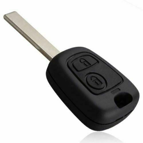 Fits Peugeot 107 207 307 407 2 Button HU83 Car Key Fob