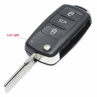 Thumbnail for Fits Volkswagen 5K0837202AD 3 Button 434MHz ID48 Folding Car Key Fob