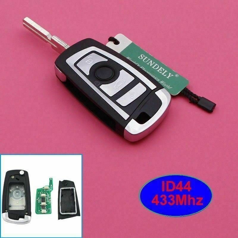 Fits BMW 3 5 7 X5 Z4 E38 E39 E46 HU58 433MHz ID44 4 Button Car Key Fob