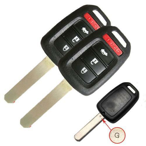 Fits Honda Accord Civic  2013-2016  MLBHLIK6-1T Car Key Fob - 2PCS