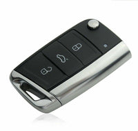 Thumbnail for Fits VW Volkswagen Golf MK7 2012 3 Button Flip Car Key Fob