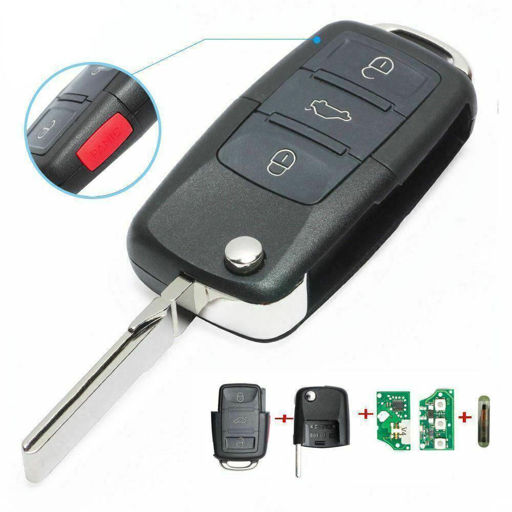 For Volkswagen HLO1K0959753H 315MHz ID48 4 Button Remote Car Key Fob