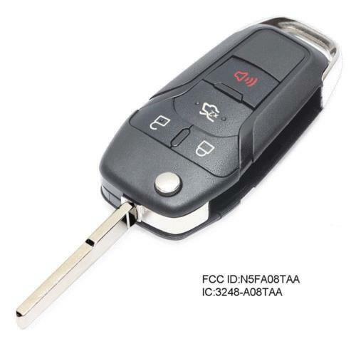 For Ford Fusion N5F-A08TAA ID49 PCF7945F 315MHz 4 Button Remote Car Key Fob