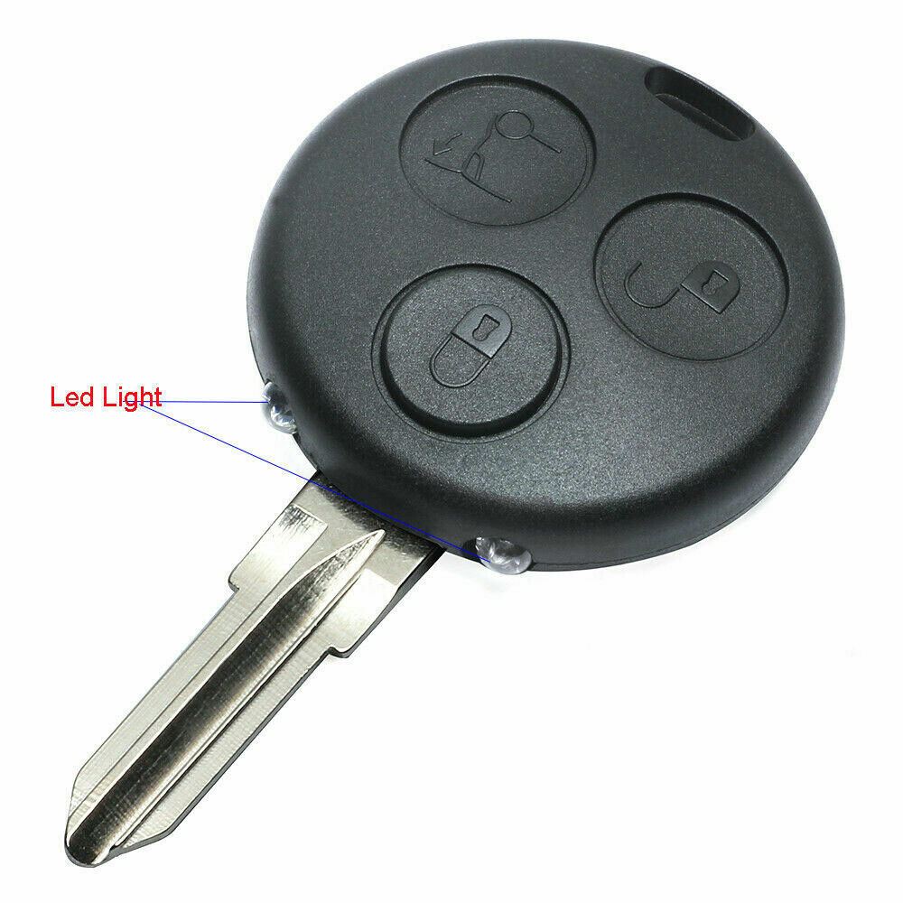 Fits Smart Fortwo Forfour City 3 Button Car Key Fob