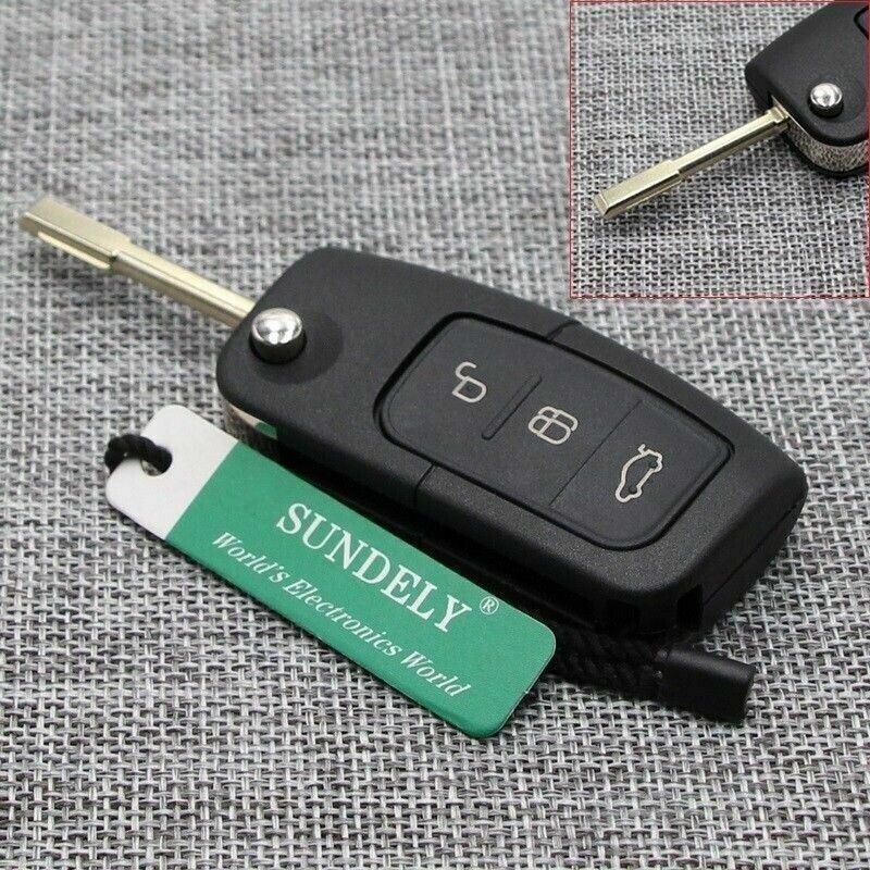 Fits Ford Focus Mondeo Transit 433MHz 4D60 3 Button Car Key Fob