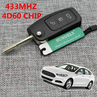 Thumbnail for Fits Ford Focus Mondeo Transit 433MHz 4D60 3 Button Car Key Fob