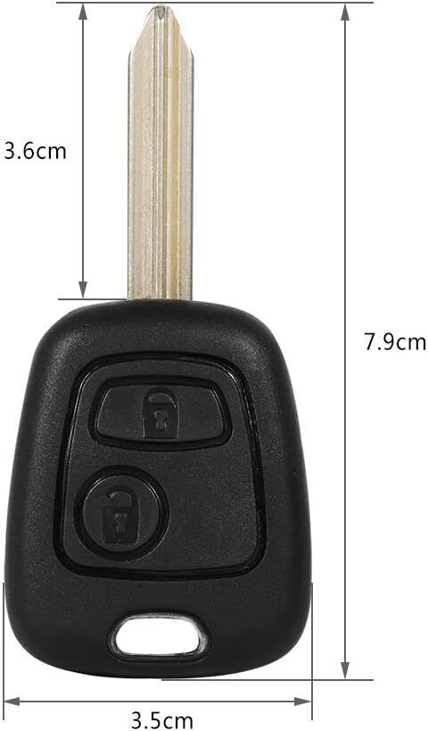 Fits Citroen Xsara Picasso Berlingo 433MHz SX9 ID46 2 Button Car Key Fob