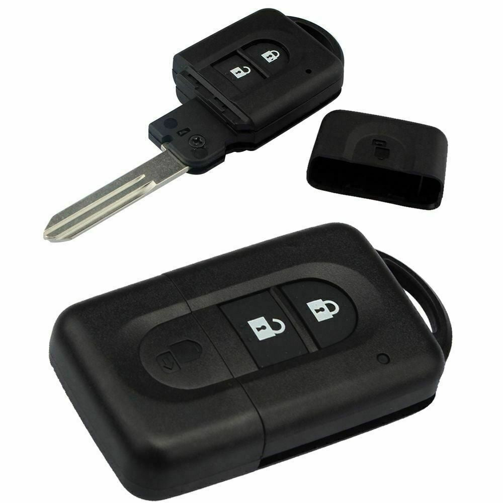 Fits Nissan Micra X-Trail Qashqai Juke Duke Navara 2 Button Car Key Fob