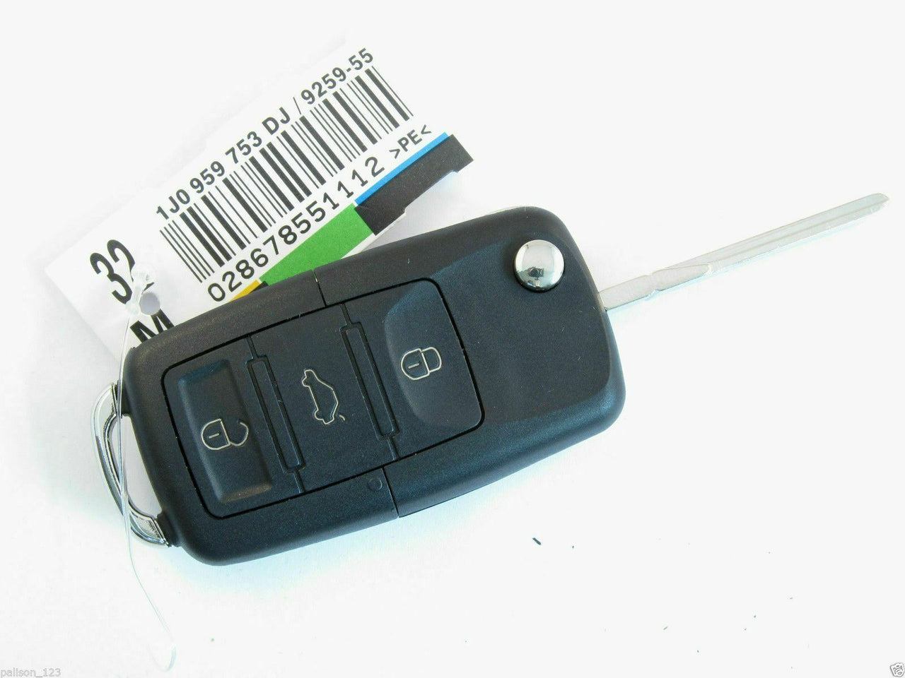 Fits Vw Beetle Jetta Touran Sharan fox 3 Button Remote Car Key Fob CaseAnd Blade