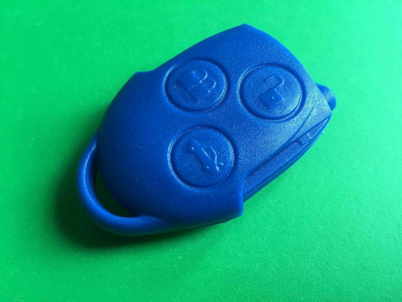 Fits Ford Transit Connect Mk7 3 Button Blue Remote Alarm Key Case Shell Cover