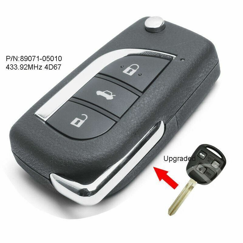 Fits Toyota Avensis 2003-2008 89071-05010 433.92MHz 4D67 Upgraded Remote Key Fob