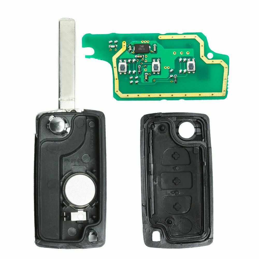 Fits Peugeot 407 408 after 2005 years 3 Button ID46 433MHz Car Key Fob