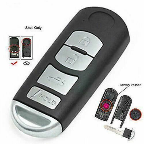 For Mazda 3 6 2014-2018 4 Button SKE13D-01 Remote Car Key Fob Shell Case